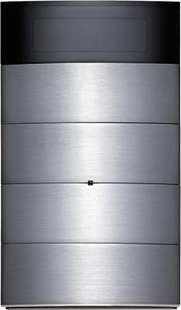 Berker 75664593 Клавишный сенсор B.IQ с регулятором температуры помещения, 4-канальный, нержавеющая сталь, цвет: Нержавеющая сталь