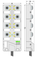 Wago 757-285/000-010 бокс датчиков / исполнителей IP 76 8-конт. 5-конт.