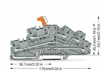 Wago 2003-6644 Многоуровневая Клемма, 0,25 - 2,5 (4) мм2,