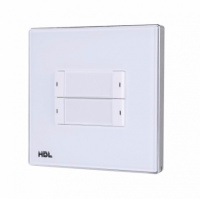 HDL M/P02.2-A2-48 2-клавишная панель KNX, европейский стандарт (без шинного соединителя HDL-M/PCI.1-A)