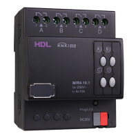 HDL M/R4.10.1 DIN реле, 4-канальное, 10A на канал, KNX