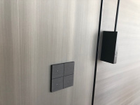 Tense KNX_INTAB4 Сенсорный выключатель KNX Intensity Alu Black 4F, цвет: Чёрный