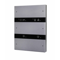 HDL M/P3R.1-466 6-клавишная панель KNX серии Granite, серый металл (без шинного соединителя HDL-M/PCI.3-A)