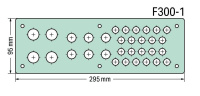Wago 850-819/002-001 Фланцевая пластина, F300-1, ШxВ (295x95 мм), Просверленные отверстия: 4 M20, 6 M16, 22 M12