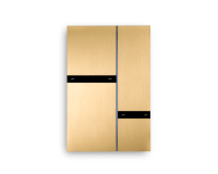 Basalte 0274-02-08 Выключатель FIBONACCI - QUAD - KNX, Brushed Brass