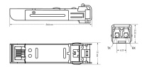 Wago 852-201/107-030 Sfp модуль 30: 1310нм 100Base-FX одномодовый LC 30 km, серебристые
