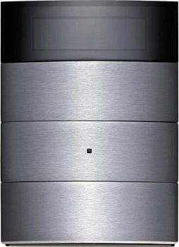 Berker 75663593 Клавишный сенсор B.IQ с регулятором температуры помещения, 3-канальный, нержавеющая сталь, цвет: Нержавеющая сталь