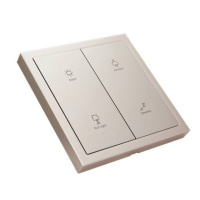 HDL M/PT2RB.1M 4-клавишная панель KNX серии Tile, металл (без рамки и шинного соединителя HDL-M/PTCI.1)