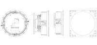 Sonance 104283 Встраиваемая акустика Sonance VP88R, цвет: Чёрный