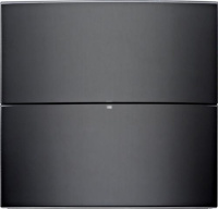 Berker 75162592 Клавишный сенсор B.IQ «Комфорт», 2-канальный, стекло, черный, цвет: Чёрный