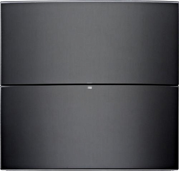 Berker 75162592 Клавишный сенсор B.IQ «Комфорт», 2-канальный, стекло, черный, цвет: Чёрный