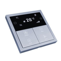 HDL HDL-M/PTOL6.18M OLED термостат KNX серии Tile, металл (без рамки и шинного соединителя HDL-M/PTCI.1)