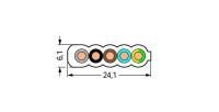 Wago 897-252 Плоский кабель 5X2,5Qмм, HFFR