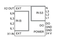 Wago 2857-570/024-005 3-фазный модуль измерения мощности, 3x400/690 V/5 A, Modbus RTU, Digital output, 24 VDC