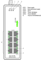 WAGO 852-102 Промышленный коммутатор, 8 x 100BASE-TX
