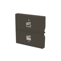 ABB N2221.9 AA N2221.9 AA — Крышка рокера Символ сцены KNX — 2M — Total Anthracite