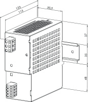 WAGO 787-612 Источник питания 24V DC (22...28.8), регул., 2,5А, класс защиты I, DIN