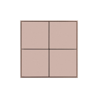 Arlight 039669 INTELLIGENT ARLIGHT Кнопочная панель KNX-304-23-IN Champagne (BUS, Frame) (IARL, IP20 Металл, 2 года) 039669