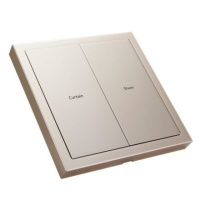 HDL M/PT2RA.1M 2-клавишная панель KNX серии Tile, металл (без рамки и шинного соединителя HDL-M/PTCI.1)