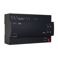 HDL M/DM04.1 DIN диммер MOSFET 4-канальный, 1,5А на канал, KNX