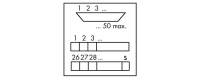 Wago 289-587 Интерфейсный модуль, D-Sub 25-пол. вилка / 2 клеммн.колодки (с экр.)