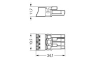 Wago 890-244/064-000 Bu. 4-контактный. управления