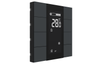 Interra ITR340-1804 iSwitch+ - 8-кнопочный KNX контроллер с ЖК-дисплеем, пластик, антрацит матовый