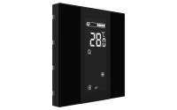 Interra ITR340-1231 iSwitch+ - 2-кнопочный KNX контроллер с ЖК-дисплеем, плексиглас, черный
