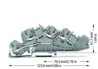 Wago 2005-7642 Многоуровневая Клемма, 0,5 - 4 (6) мм2, L/L