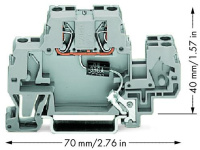 Wago 870-523/281-595 Клемма с диодом огр.напряжения 230 В AC