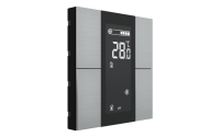 Interra ITR340-1410 iSwitch+ - 4-кнопочный KNX контроллер с ЖК-дисплеем, алюминий, алюминий матовый