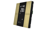 Interra ITR340-1413 iSwitch+ - 4-кнопочный KNX контроллер с ЖК-дисплеем, алюминий, шампань матовый