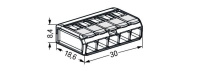 Wago 221-485 5-проводная клемма, d: 0,2-4,0 мм2, AEx (class 1, zone 1)