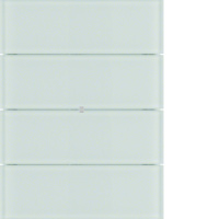 Berker 75168690 Клавишный сенсор B.IQ, 4-канальный для световых сцен, стекло, цвет: Белый, оттенок: Полярная белизна