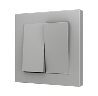 Zennio 8300034 + 44XX ZS55 – Двойной двухпозиционный кулисный переключатель