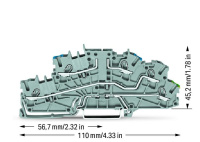Wago 2003-6640 Многоуровневая Клемма, 0,25 - 2,5 (4) мм2,