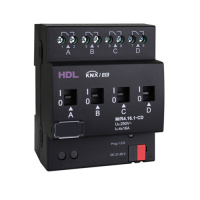 HDL M/R4.16.1-CD DIN реле, 4-канальное, 16A на канал с детекцией тока, KNX