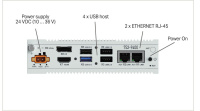 Wago 752-9400 Edge-компьютер, 2 x Eth, 4 x USB, HDMI, DP, 4GB RAM, 64GB FLASH
