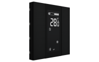 Interra ITR340-1211 iSwitch+ - 2-кнопочный KNX контроллер с ЖК-дисплеем, алюминий, черный матовый