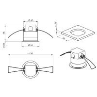 B.E.G. 93522 Датчик присутствия со встроенным разъемом шины KNX GEN 7 PD11-KNXs-FLAT-ST