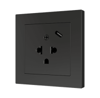 Zennio ZS55IEUA1US ZS55 — евро-американская розетка с USB C.