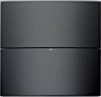 Berker 75162092 Клавишный сенсор B.IQ, 2-канальный, стекло, цвет: Чёрный