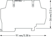 WAGO 859-359 Реле на дин-рейку, IN 220 AC/DC, OUT 36 V, 5A, 1 п.к.