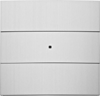 Berker 75163594 Клавишный сенсор B.IQ «Комфорт», 3-канальный, алюминий, цвет: Серый, оттенок: Анодный алюминий