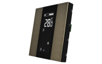 Interra ITR340-1212 iSwitch+ - 2-кнопочный KNX контроллер с ЖК-дисплеем, алюминий, бронза матовая