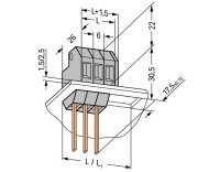 Wago 226-112 Проходная клемма 4 мм2 WRAP 1X1 F.PLATE 2,5 мм