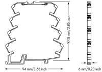 Wago 787-2801 DC/DC преобразователь, 24 / 5 V, 0,5 А, DC OK