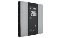 Interra ITR340-1210 iSwitch+ - 2-кнопочный KNX контроллер с ЖК-дисплеем, алюминий, натуральный алюминий матовый