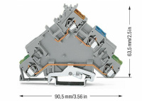 Wago 280-574 Клемма питания для датчиков, питние со стороны датчика