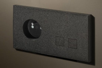 Lithoss Выключатель Squares Textured Black, Цвет: Черный ,оттенок: Текстурированный